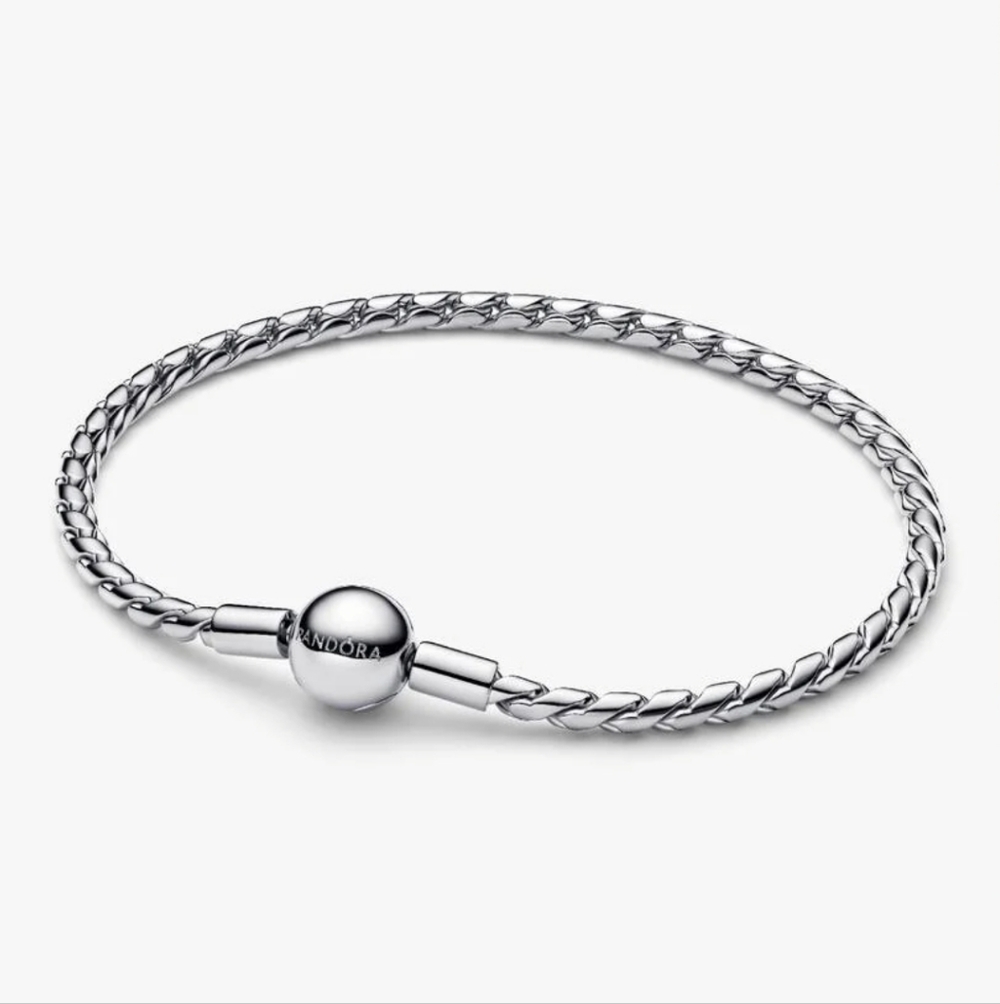 Authentic Pandora Round Clasp Wing Chain Bracelet